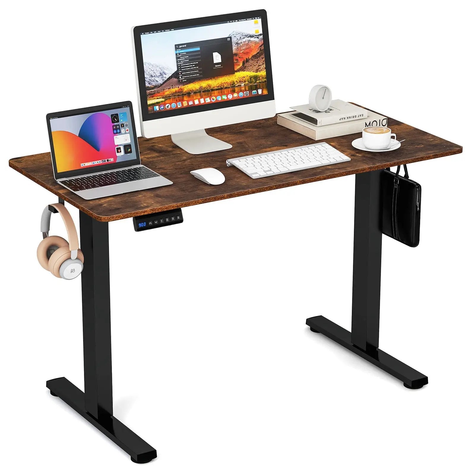 Electric Standing Desk with Memory Presets & Cable Management by DirectDeals