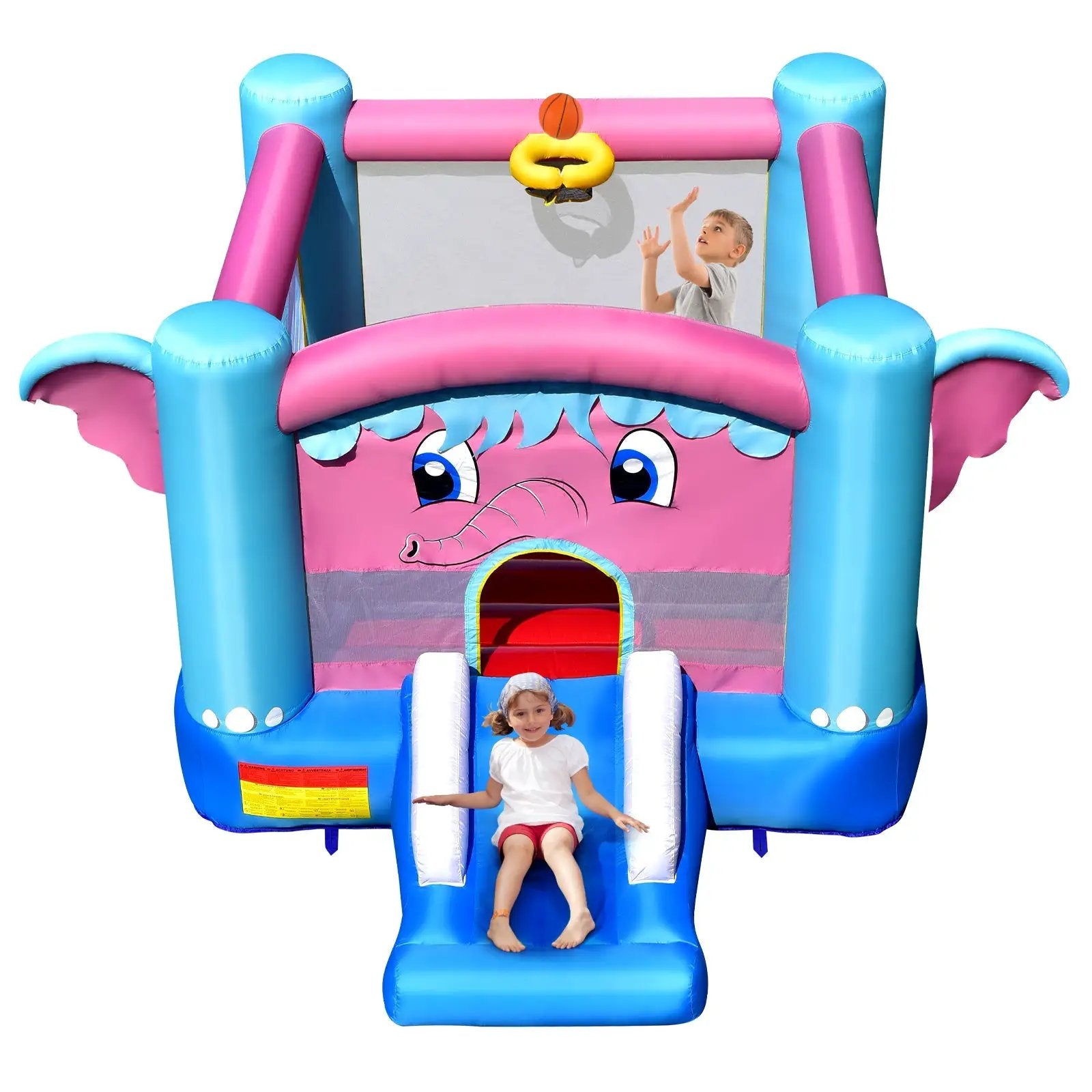 3-in-1 Elephant Theme Inflatable Castle without Blower by DirectDeals