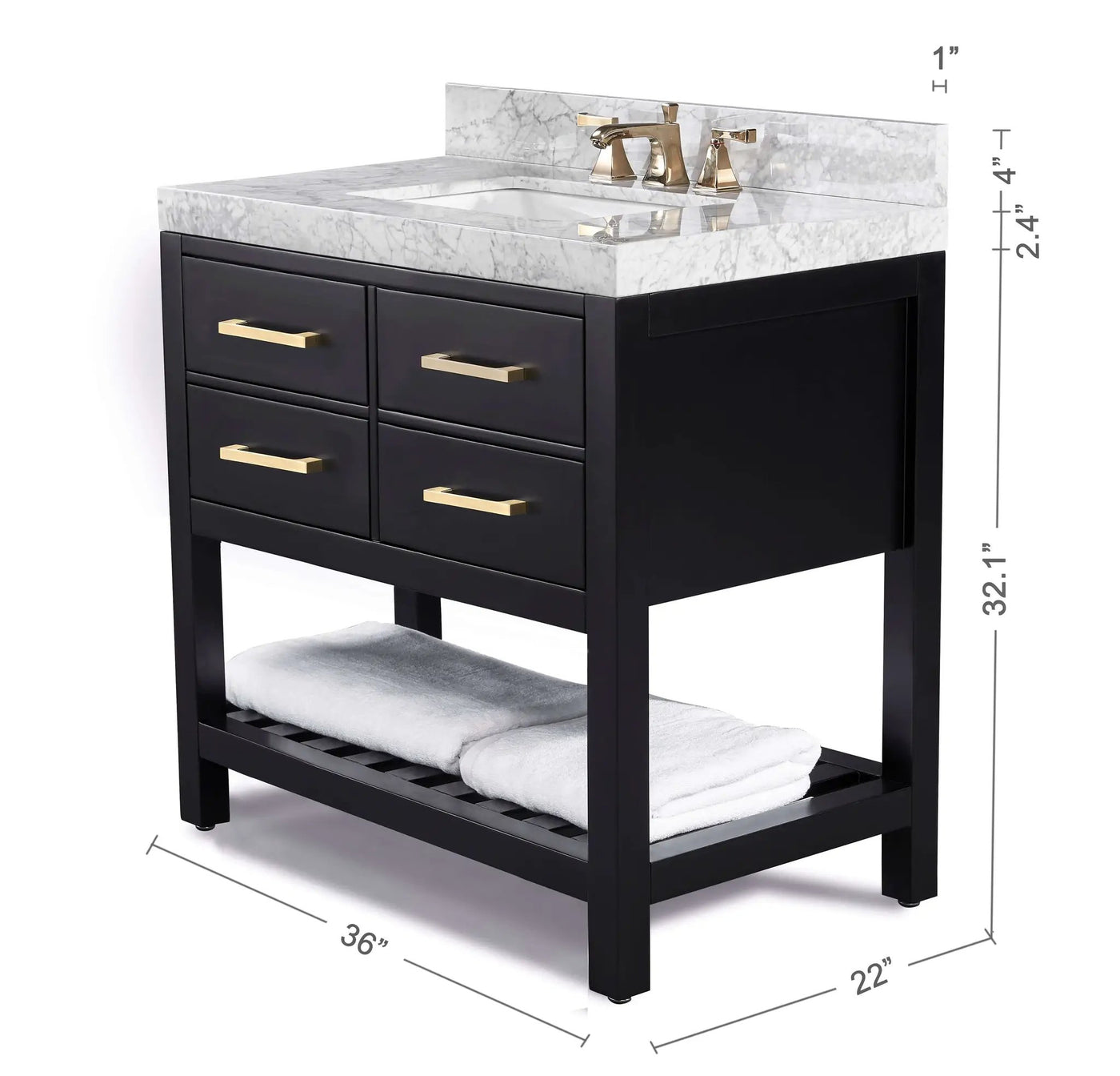 Elizabeth 36" Bath Vanity Set by Ancerre Designs