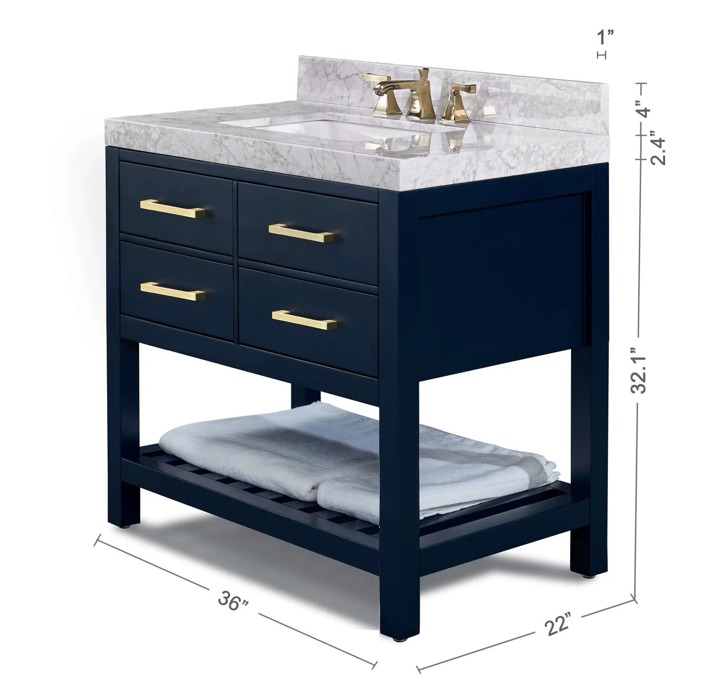 Elizabeth 36" Bath Vanity Set by Ancerre Designs