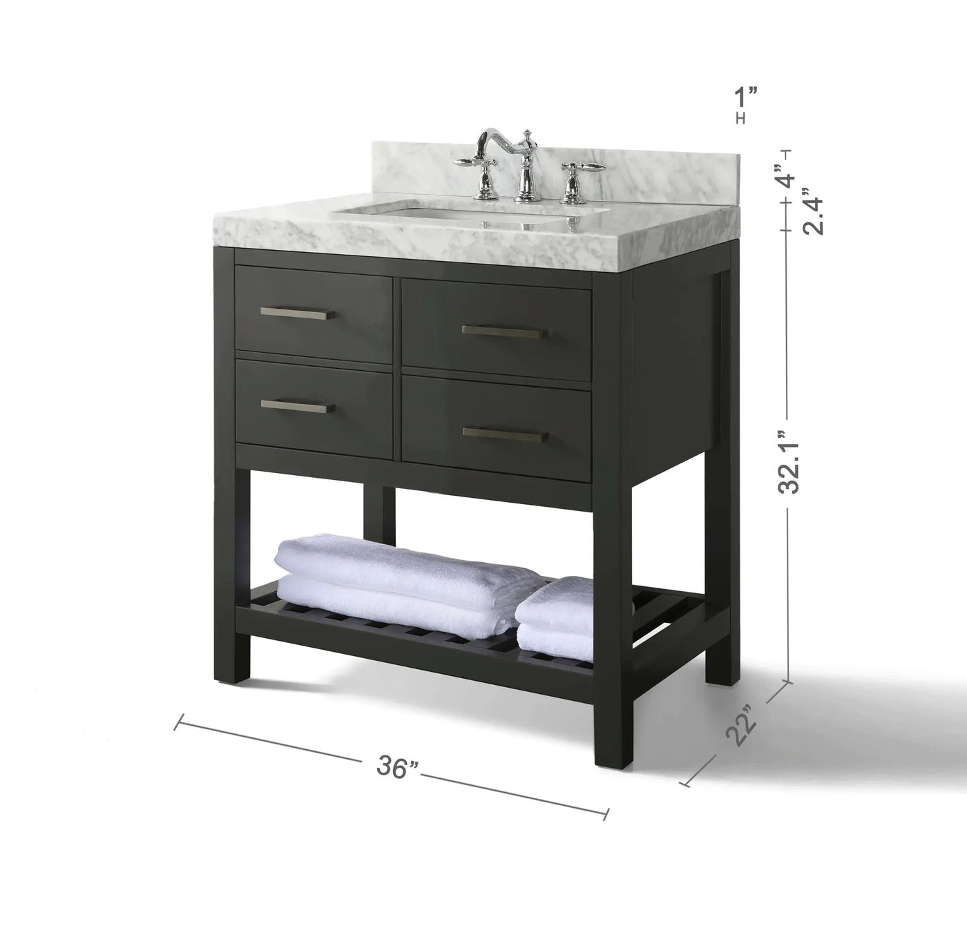 Elizabeth 36" Bath Vanity Set by Ancerre Designs