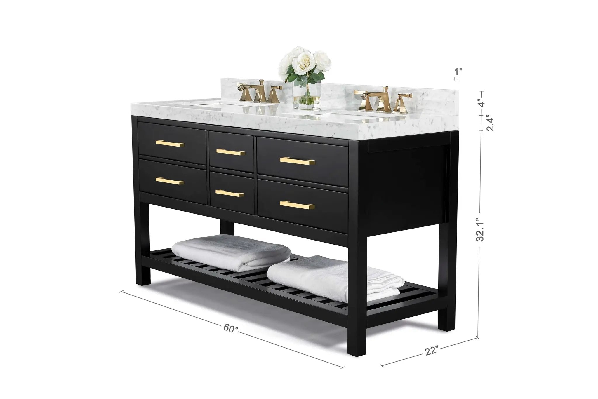 Elizabeth 60" Bath Vanity Set by Ancerre Designs
