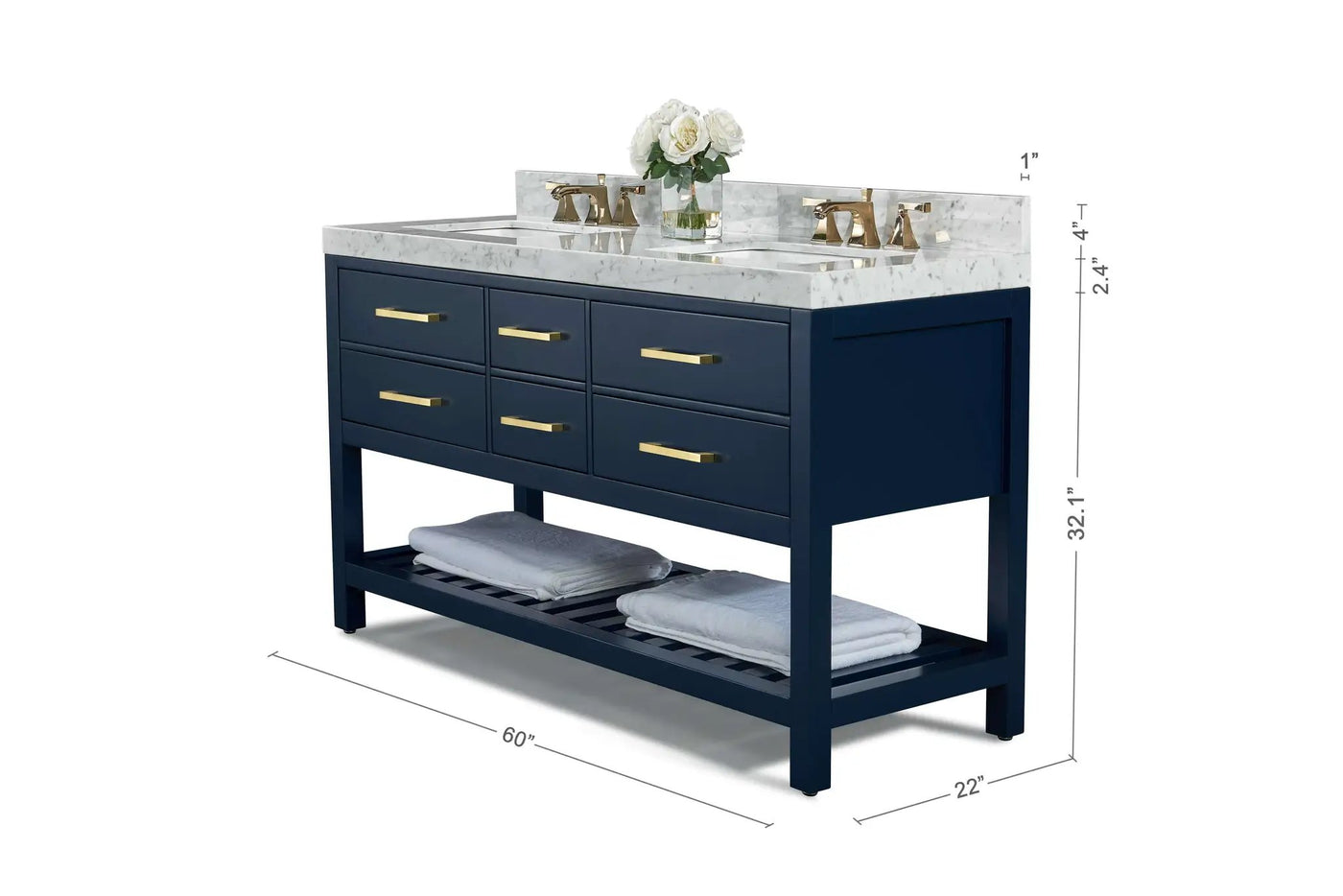 Elizabeth 60" Bath Vanity Set by Ancerre Designs