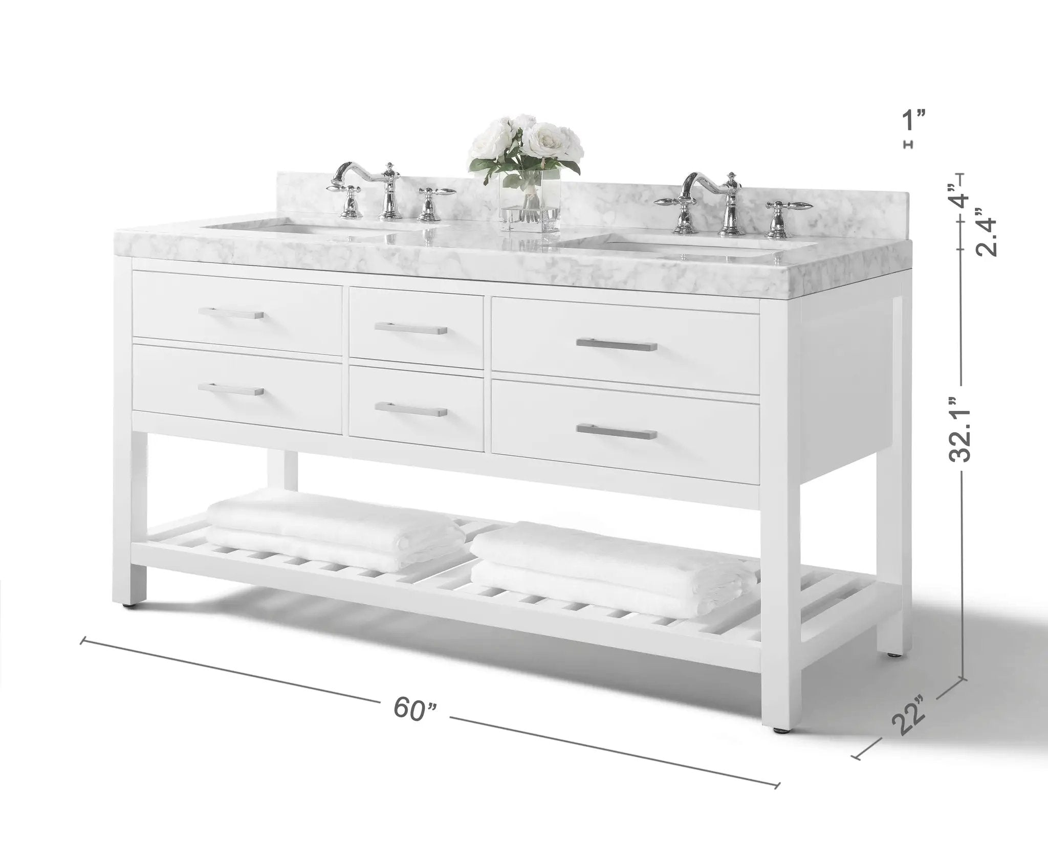Elizabeth 60" Bath Vanity Set by Ancerre Designs