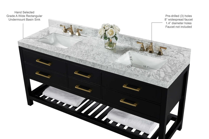 Elizabeth 72" Bath Vanity Set by Ancerre Designs