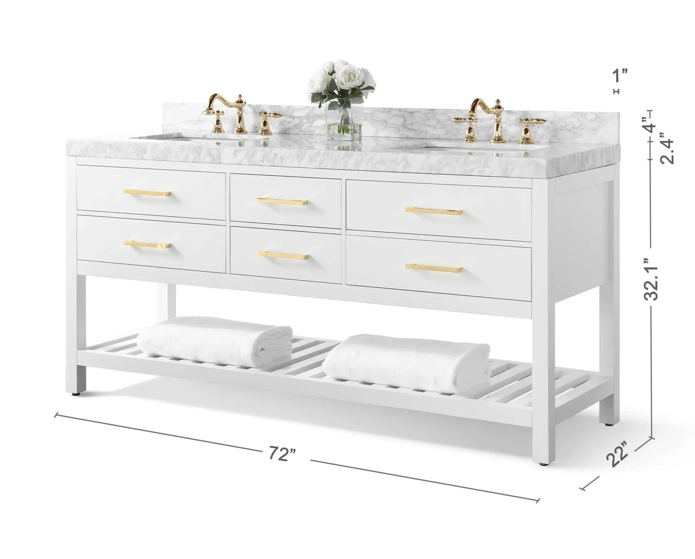 Elizabeth 72" Bath Vanity Set by Ancerre Designs