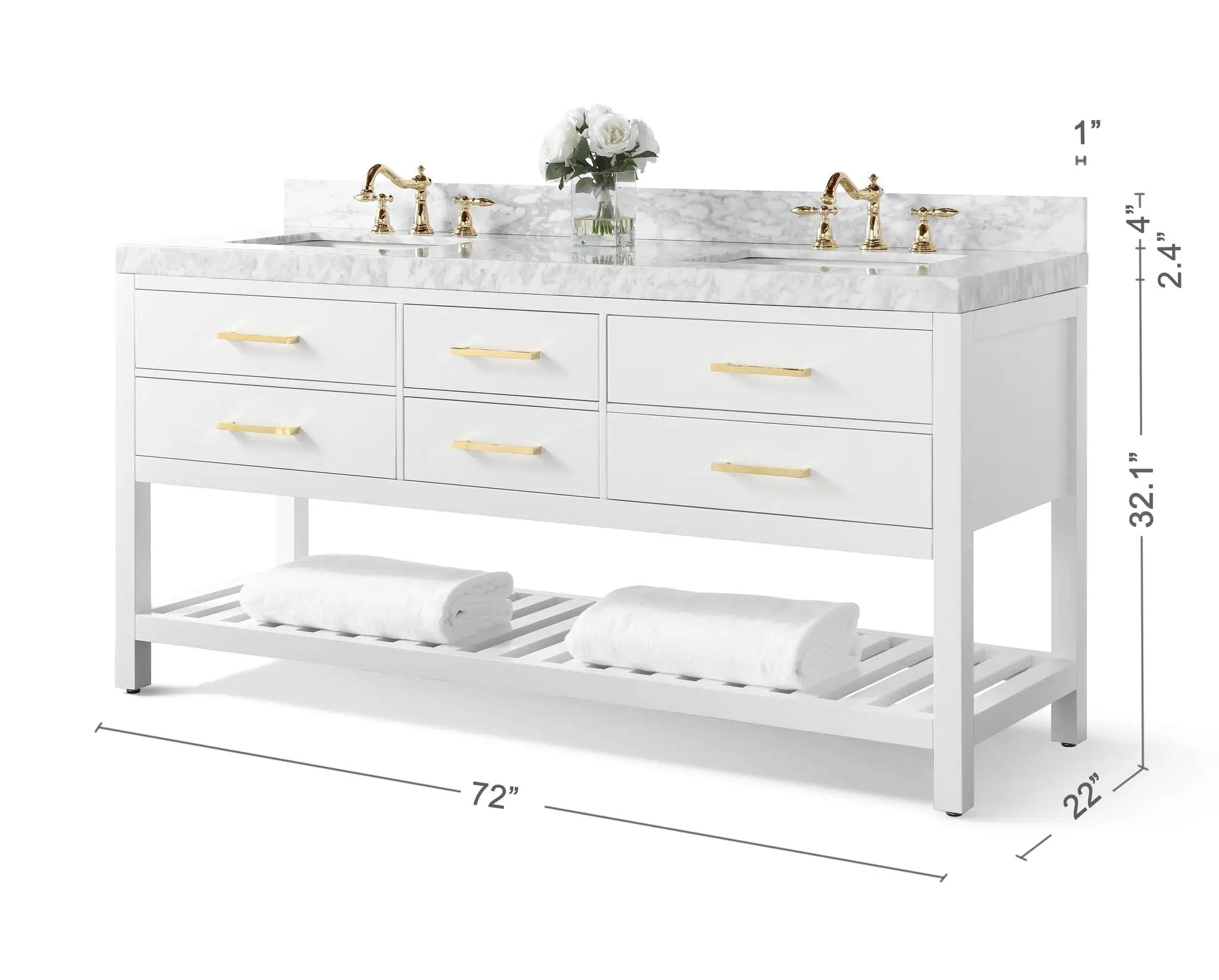 Elizabeth 72" Bath Vanity Set by Ancerre Designs