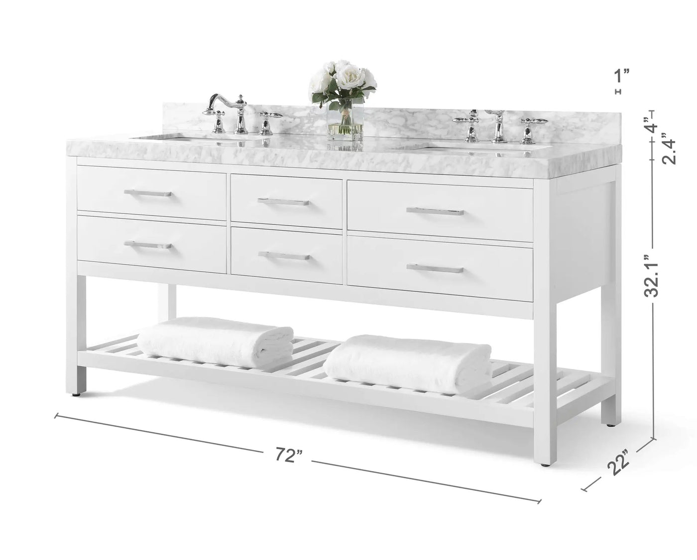 Elizabeth 72" Bath Vanity Set by Ancerre Designs