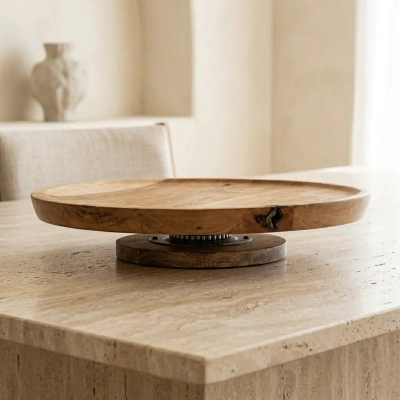 House of Avana Mango Wood Lazy Susan Turntable by House Of Avana