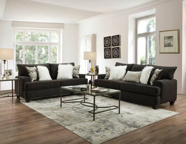 Endurance - Gris anthracite - Collection 2 meubles : canapé et causeuse