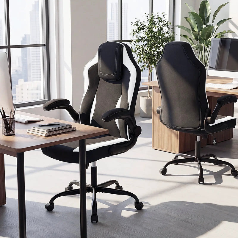 Ergonomic Computer Office Chair with 90¬∞ Flip-up Armrests by DirectDeals