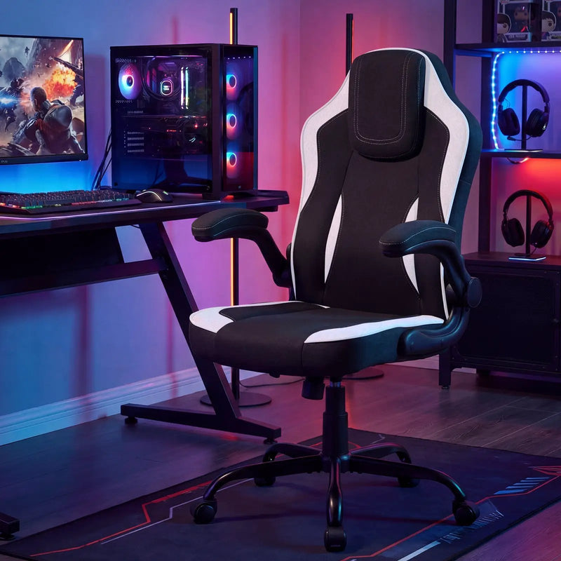 Ergonomic Computer Office Chair with 90¬∞ Flip-up Armrests by DirectDeals