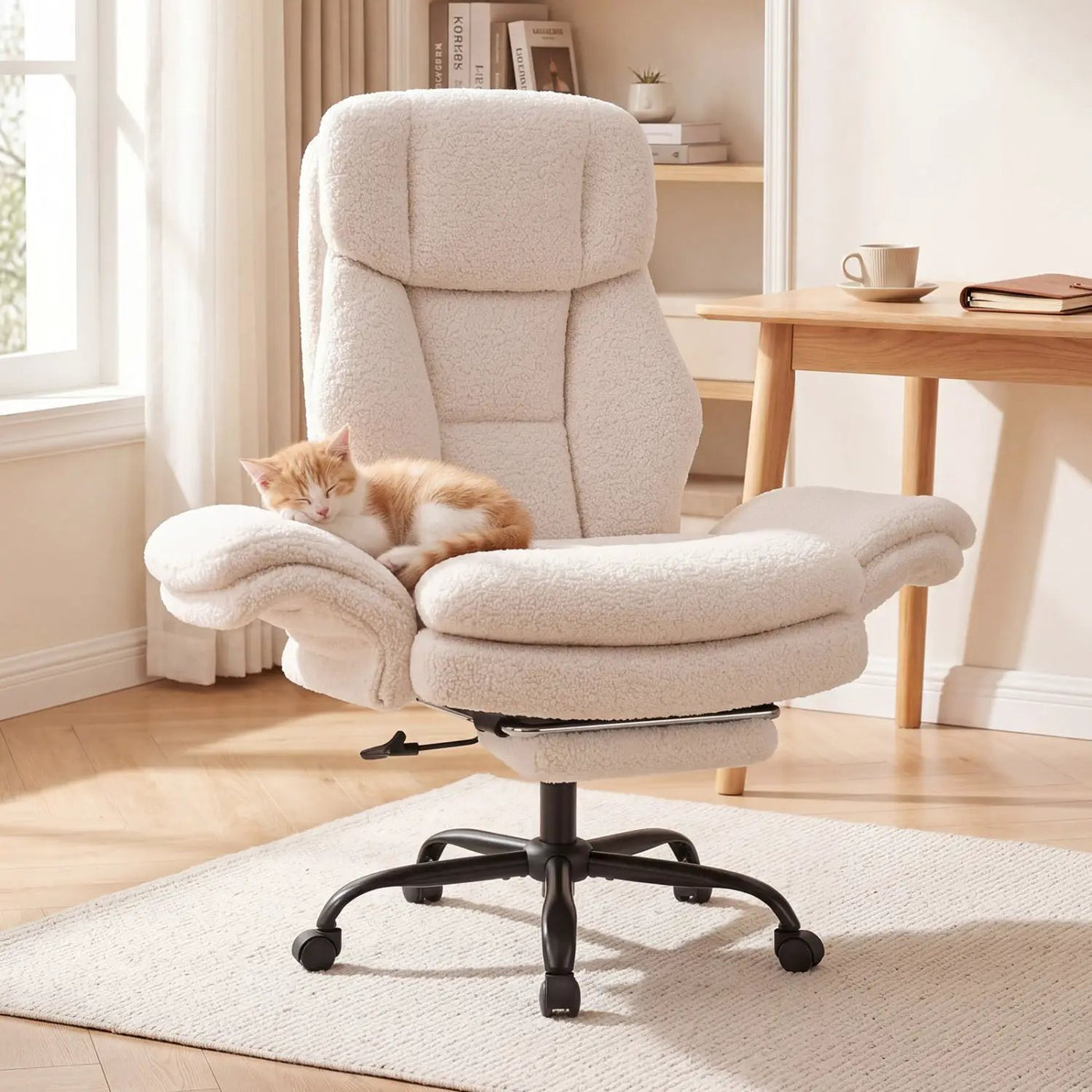 Big and Tall Office Chair with Retractable Footrest 500 lbs by DirectDeals
