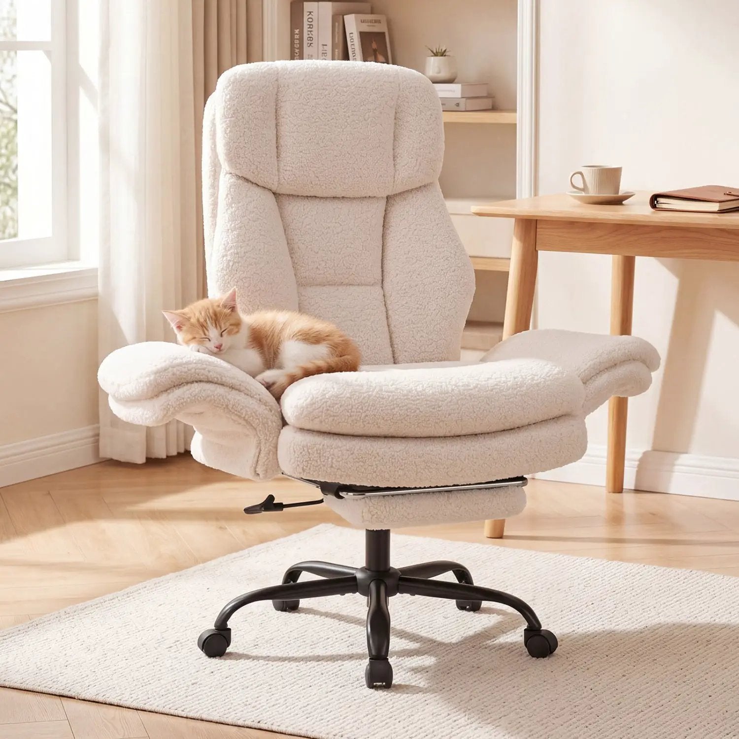 Big and Tall Office Chair with Retractable Footrest 500 lbs by DirectDeals