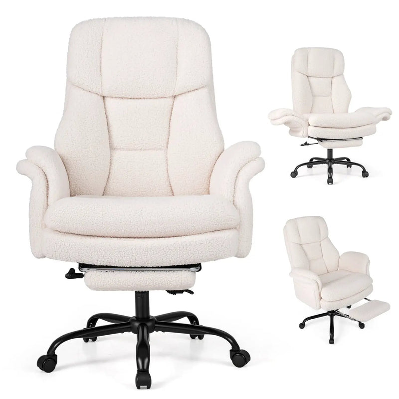Big and Tall Office Chair with Retractable Footrest 500 lbs by DirectDeals