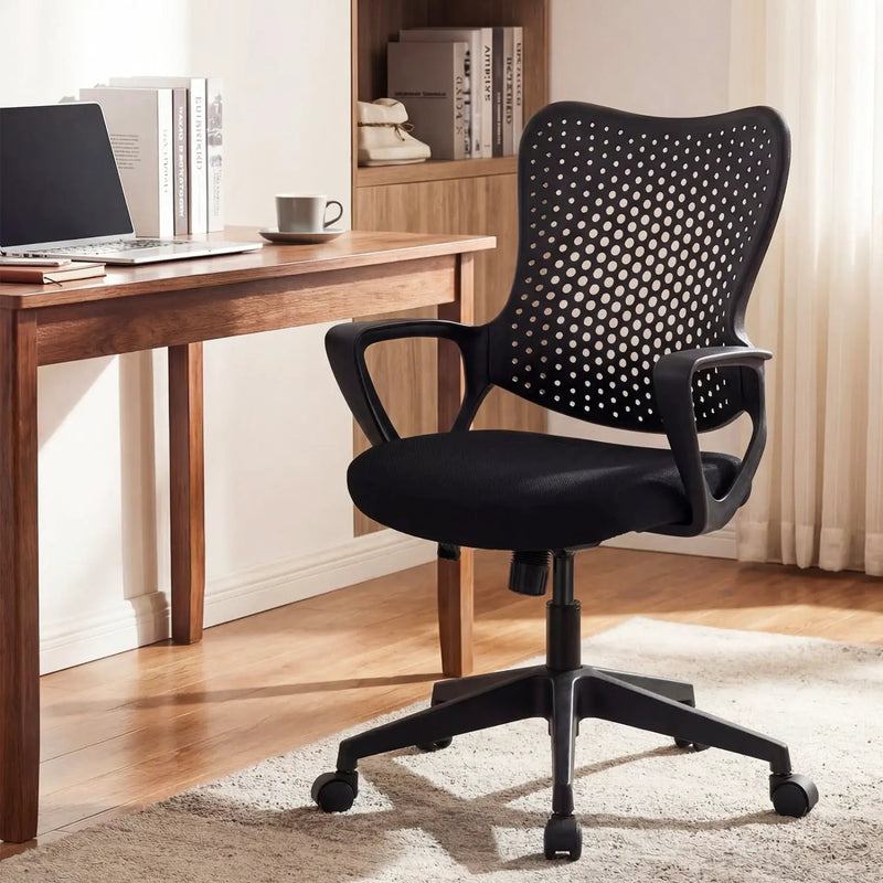 Ergonomic Office Chair Height Adjustable Computer Desk Chair with Breathable Butterfly Back by DirectDeals