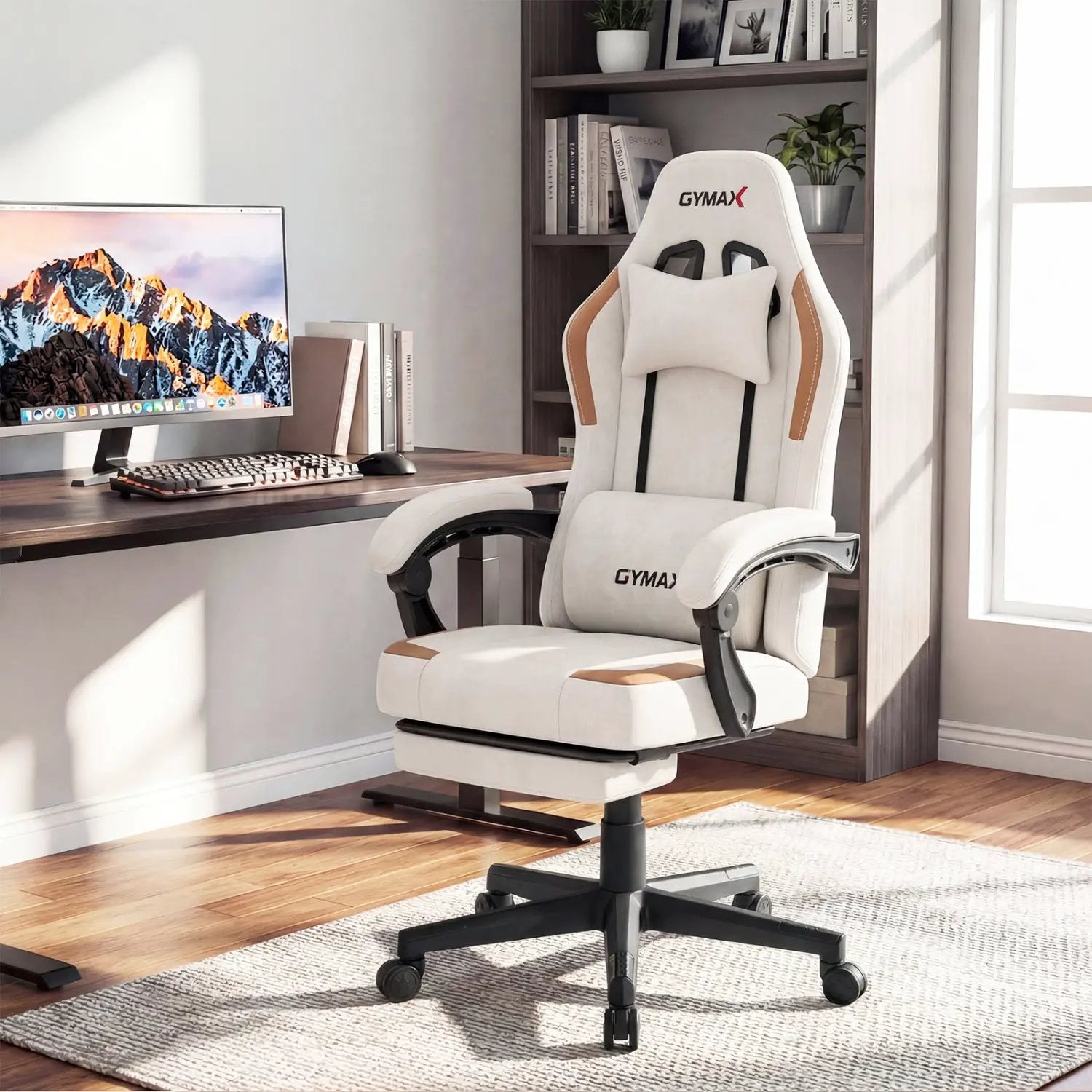 Ergonomic Video Game Chair with Headrest for Home Office by DirectDeals