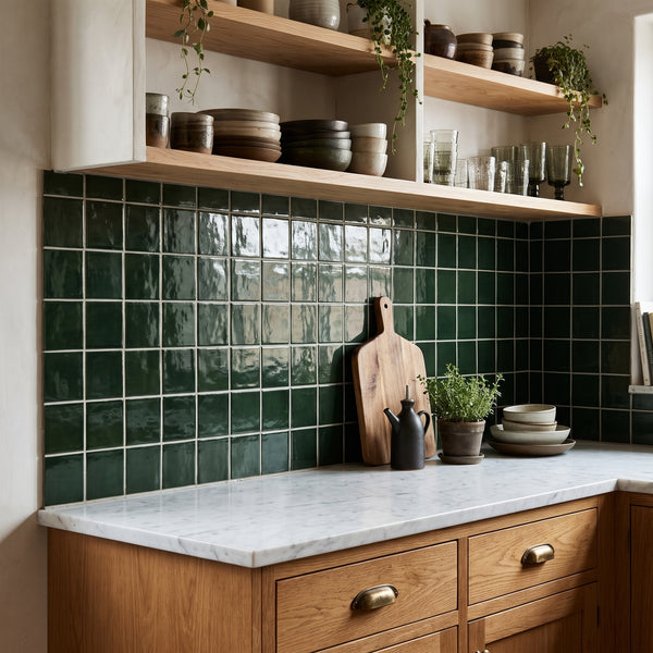 Esmeralda Glossy Ceramic Tiles 4x4