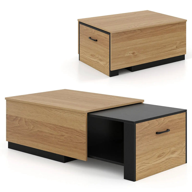 Extendable Coffee Table with Hidden Storage Compartment by DirectDeals