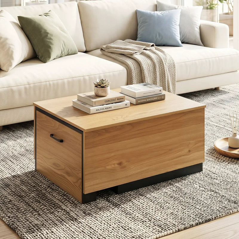 Extendable Coffee Table with Hidden Storage Compartment by DirectDeals