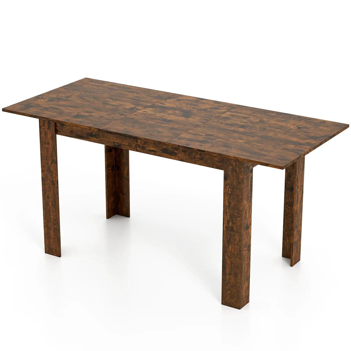 Extendable Dining Table for 4-8 People 47"-62" Large Rectangular Kitchen Table by DirectDeals