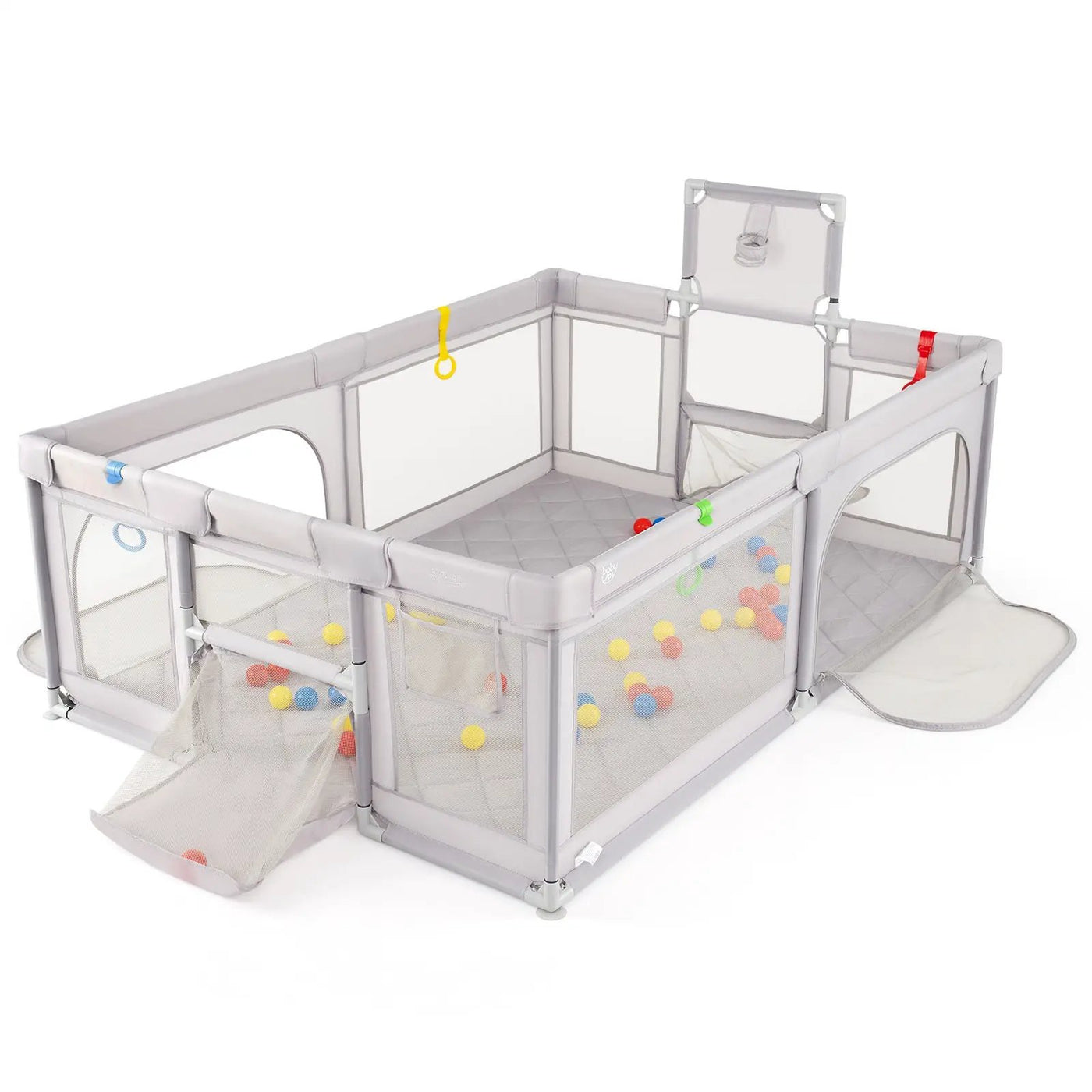 Large Baby Playpen with Mat and Ocean Balls by DirectDeals