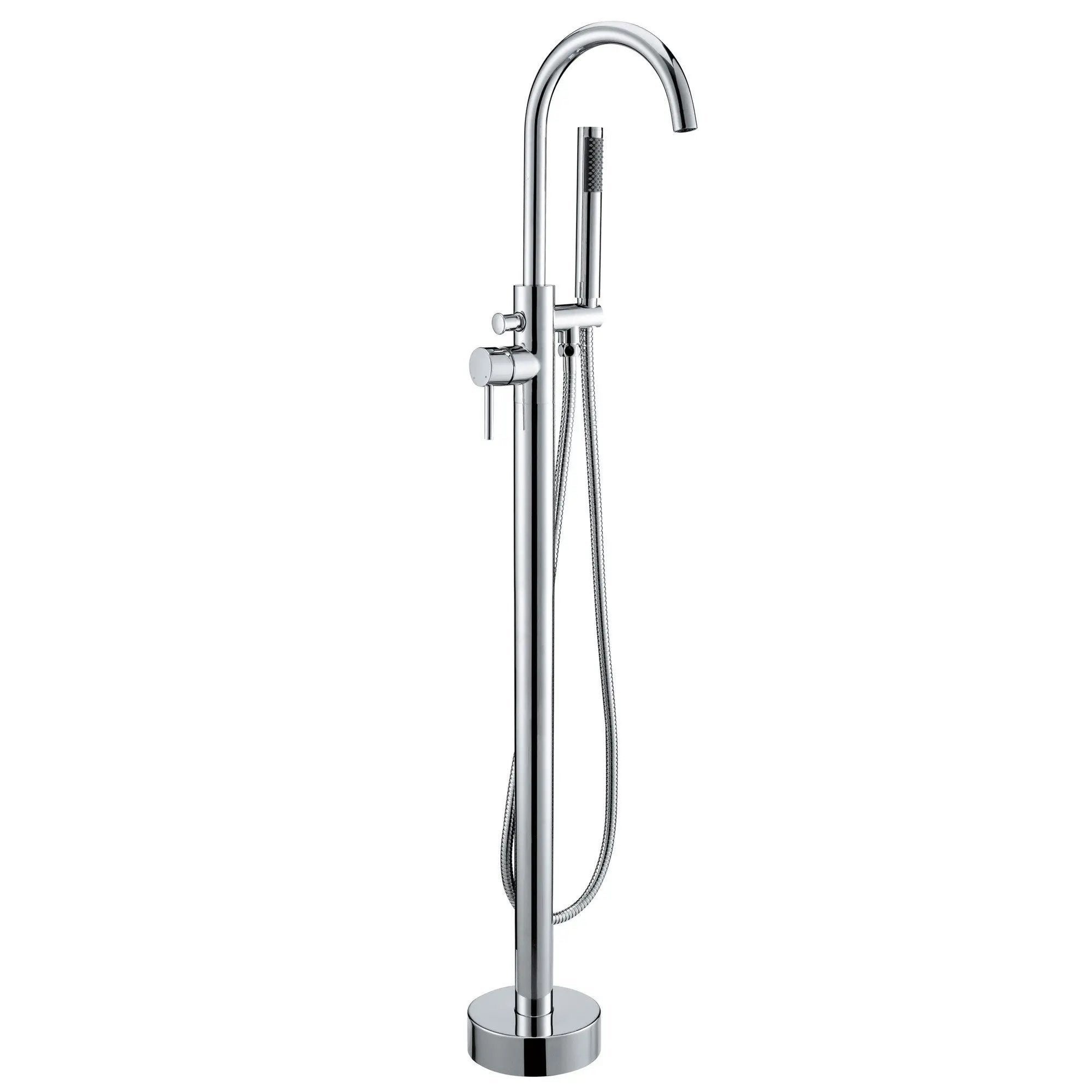 Zeek Floor Tub Filler Faucet Chrome F-TC50 by ZEEK
