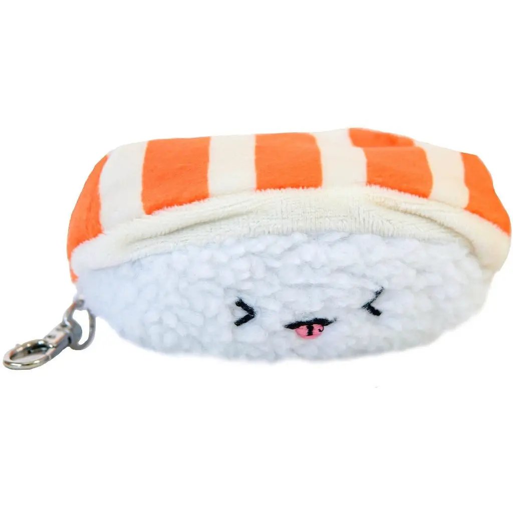 Sushi Plush Keychain 5 Soft Cute Design (Salmon) by Selzalot