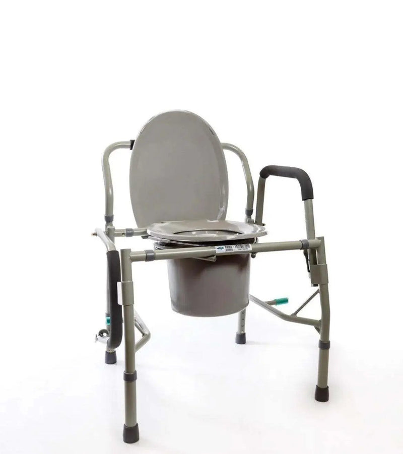 Healthline Deluxe 3 in 1 Bedside Commode, Toilet Safety Frame, Elevated Toile... by Selzalot