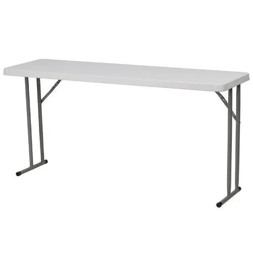 White Top Commercial Grade 60-inch Folding Table - Holds up to 330 lbs by HomePacific