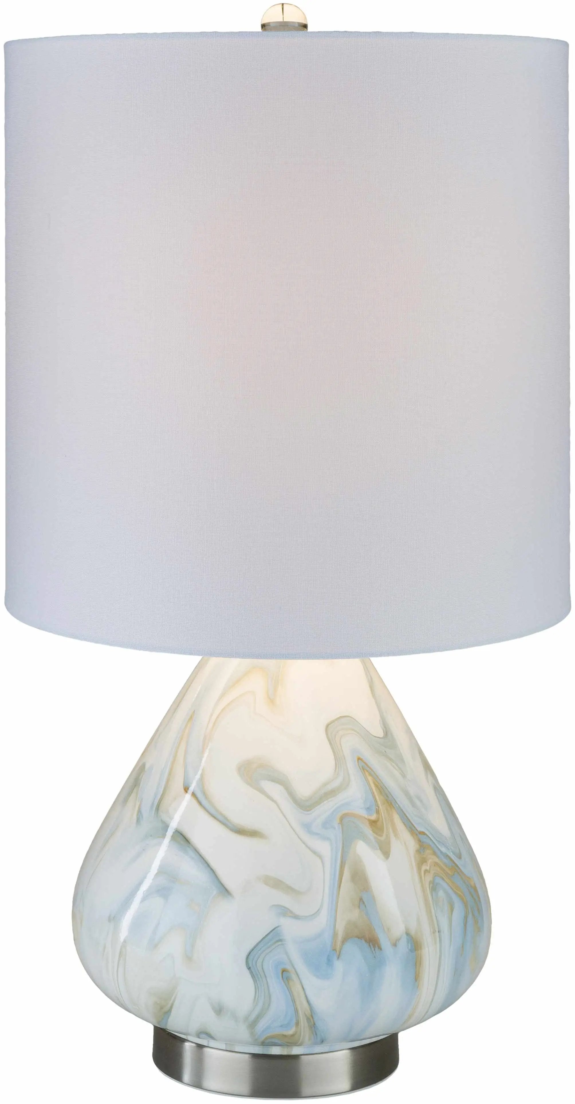 Farnborough Marble Ceramic Table Lamp by Boutique Rugs