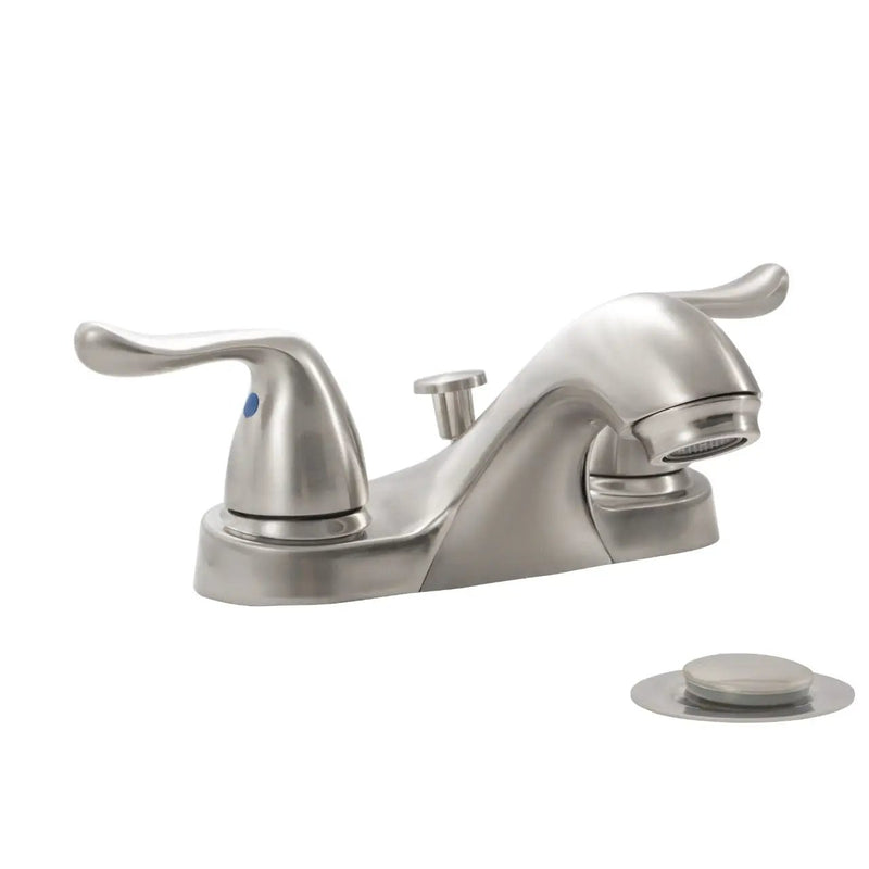 2 Handle Bathroom Faucet 405 Brushed Nickel by MSI Surfaces