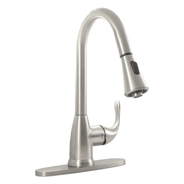 1 Handle Pull-down Sprayer Kitchen Faucet 803 Brushed Nickel Tiles