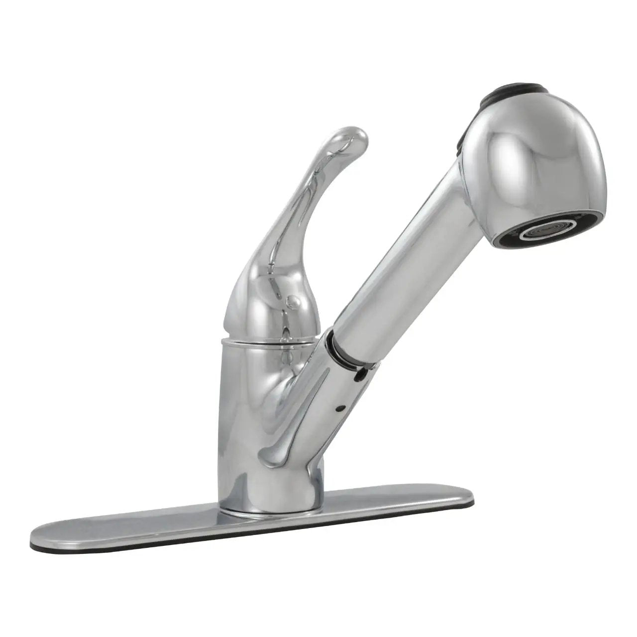 1-handle Pull-out Sprayer Kitchen Faucet 803 Chrome Tiles close up