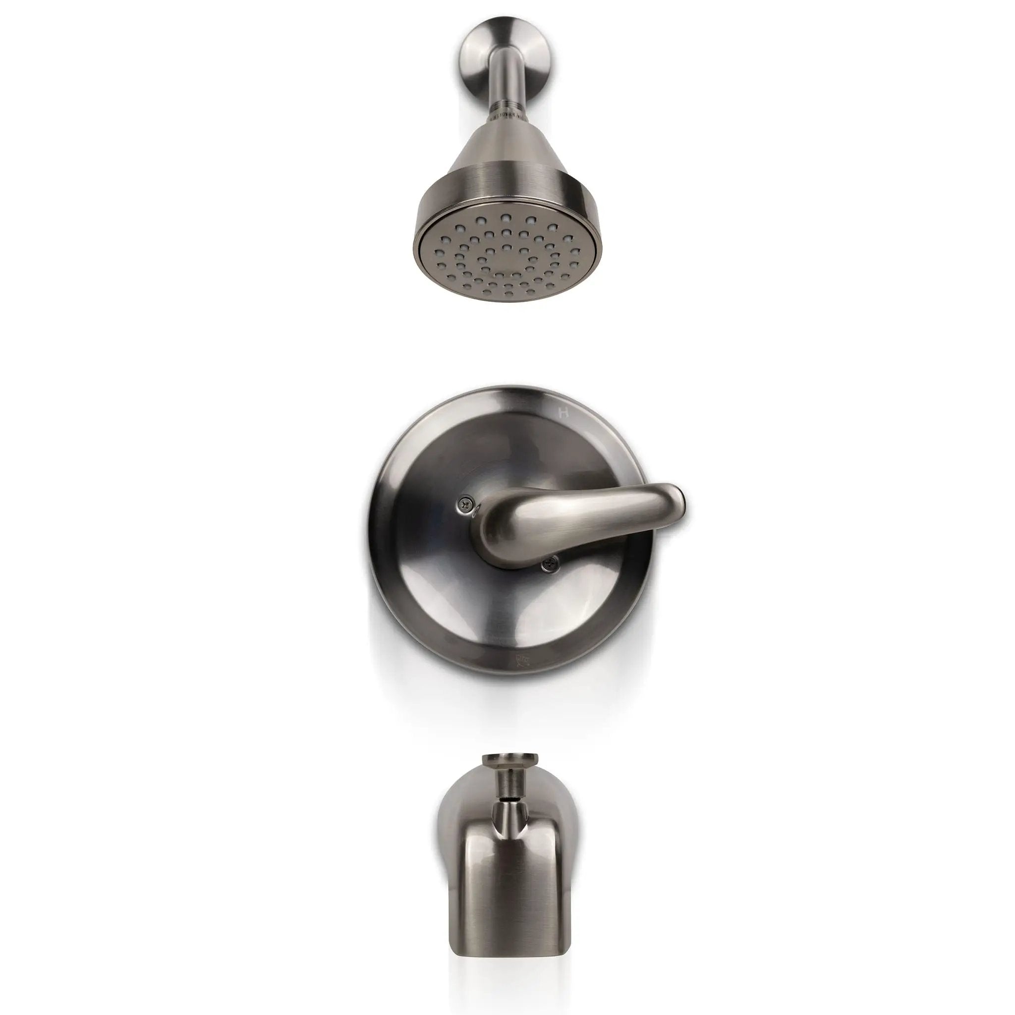Brushed Nickel Tub And Shower Faucet 608: Pressure Valve by MSI Surfaces