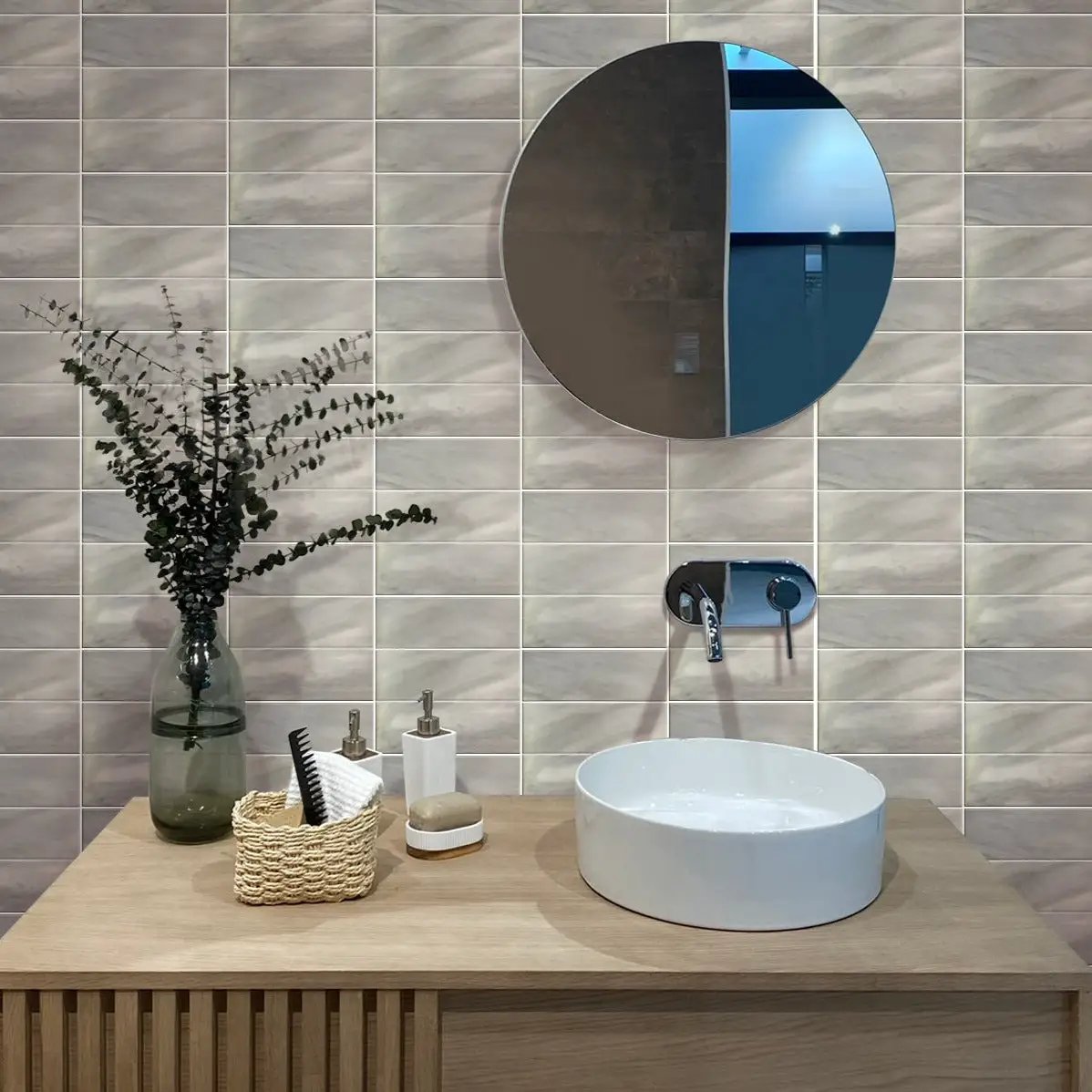 Gray 4x12 Honed Subway Bardiglio Nuvolato Marble Tile (15 pack, 5 sq ft/case) by Apollo Tile
