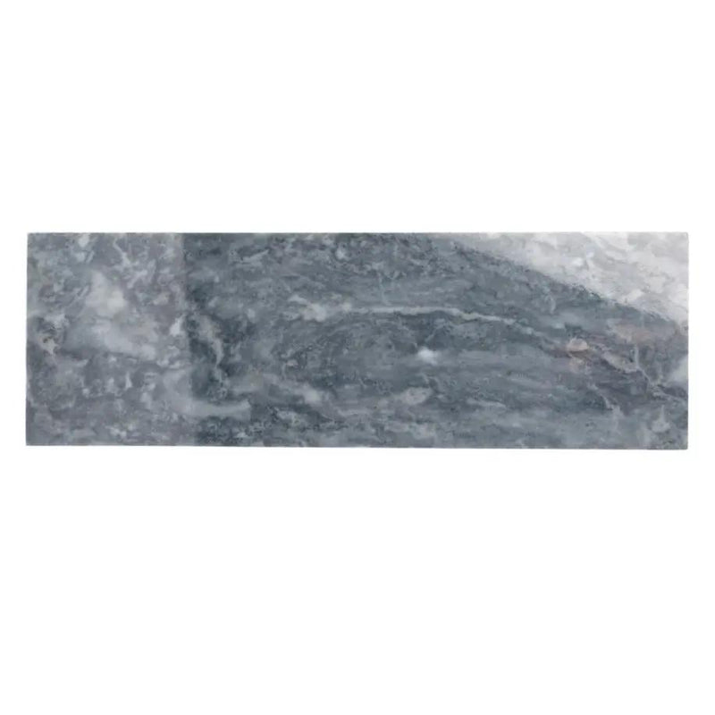 Gray 4x12 Polished Subway Bardiglio Nuvolato Marble Tile (15 pack, 5 sq ft/case) by Apollo Tile