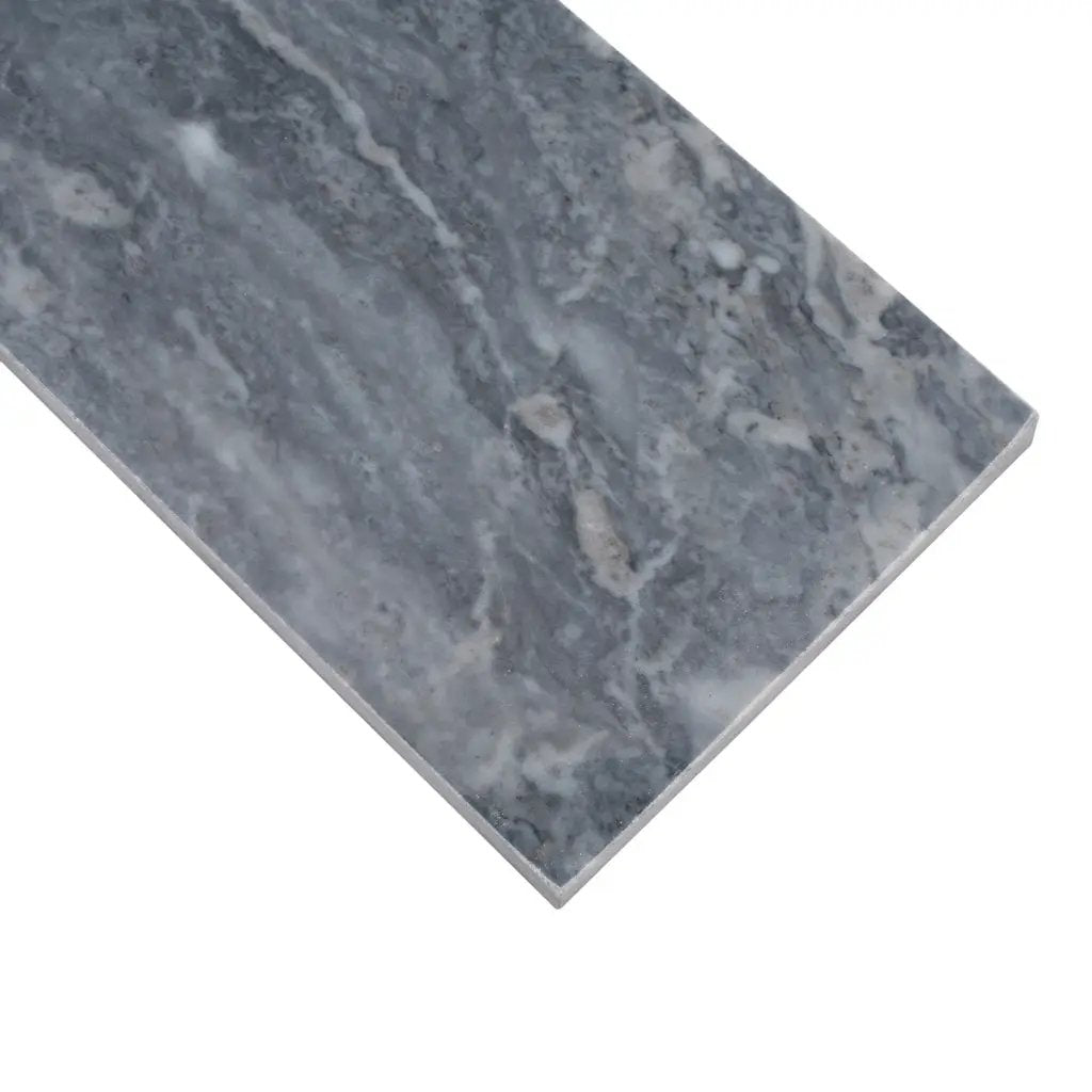 Gray 4x12 Polished Subway Bardiglio Nuvolato Marble Tile (15 pack, 5 sq ft/case) by Apollo Tile