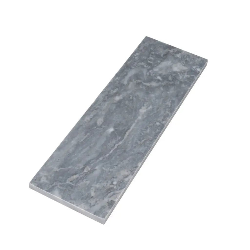 Gray 4x12 Polished Subway Bardiglio Nuvolato Marble Tile (15 pack, 5 sq ft/case) by Apollo Tile