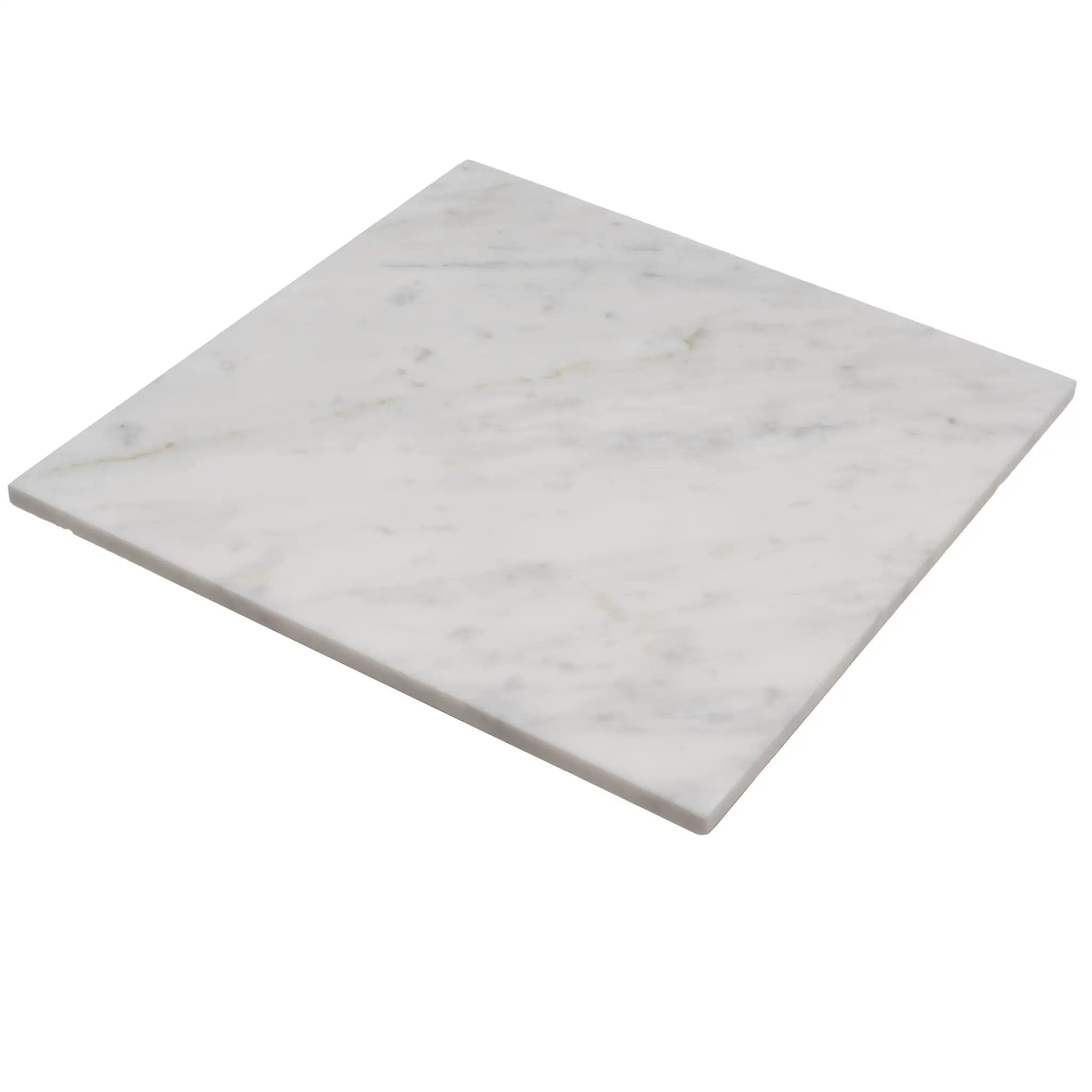 White 12x12 Honed Field Bianco Carrara Marble Tile (10 pack, 10 sq ft/case) by Apollo Tile