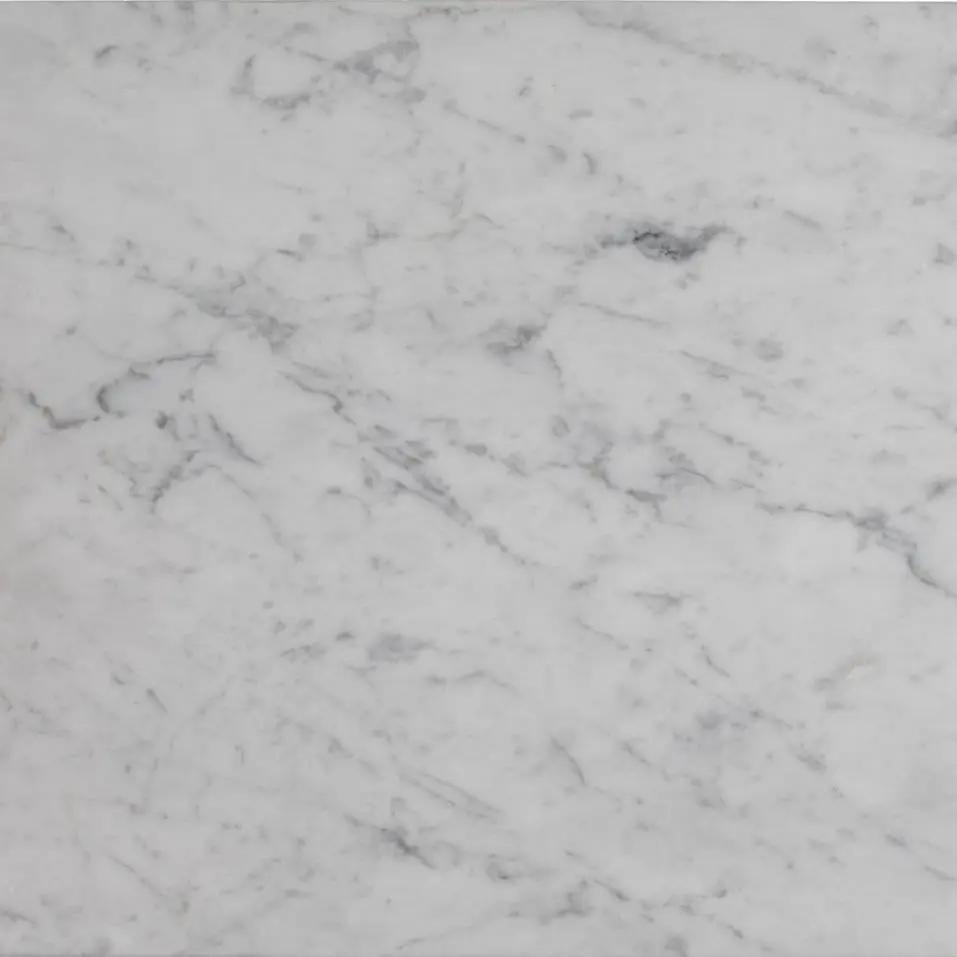 White 12x12 Polished Field Bianco Carrara Marble Tile (10 pack, 10 sq ft/case) by Apollo Tile