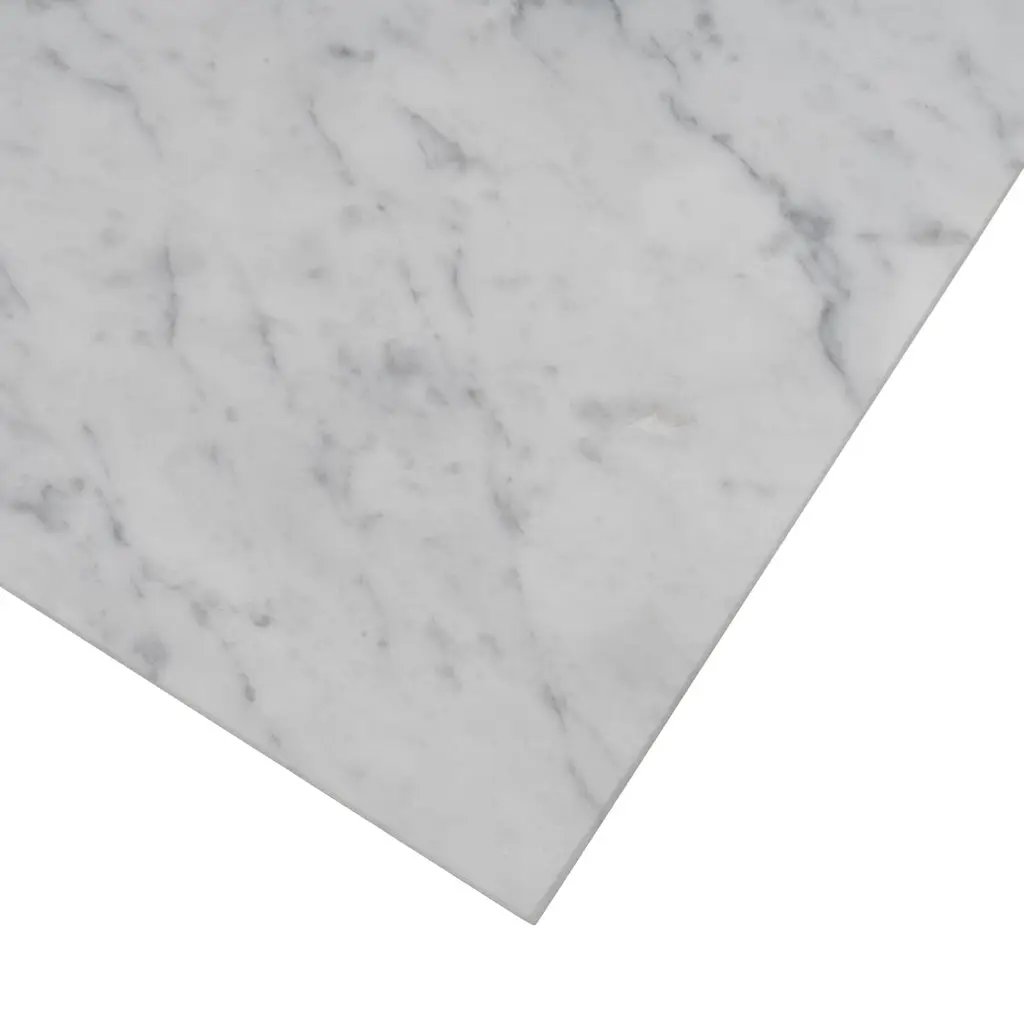 White 12x12 Polished Field Bianco Carrara Marble Tile (10 pack, 10 sq ft/case) by Apollo Tile