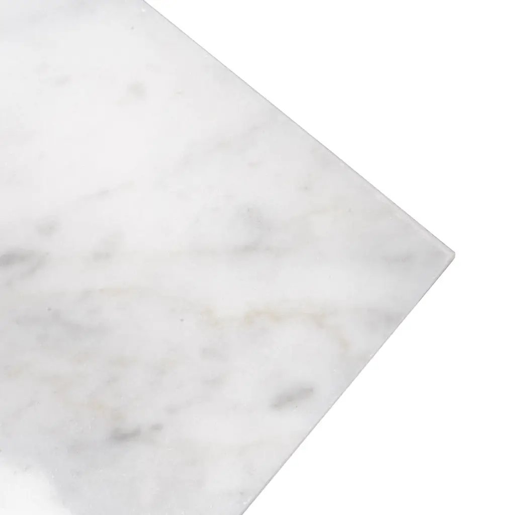 White 4x12 Polished Subway Bianco Carrara Marble Tile (15 pack, 5 sq ft/case) by Apollo Tile