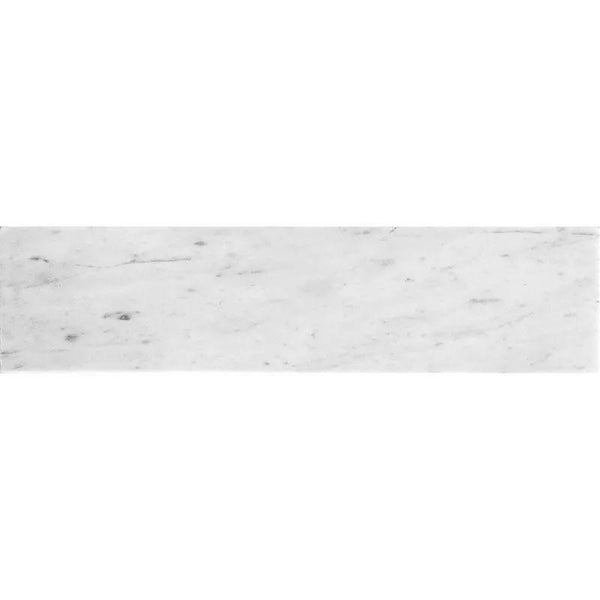 White 4x16 Honed Subway Bianco Carrara Marble Tile (10 pack, 4.44 sq ft/case), photo 2 of 4