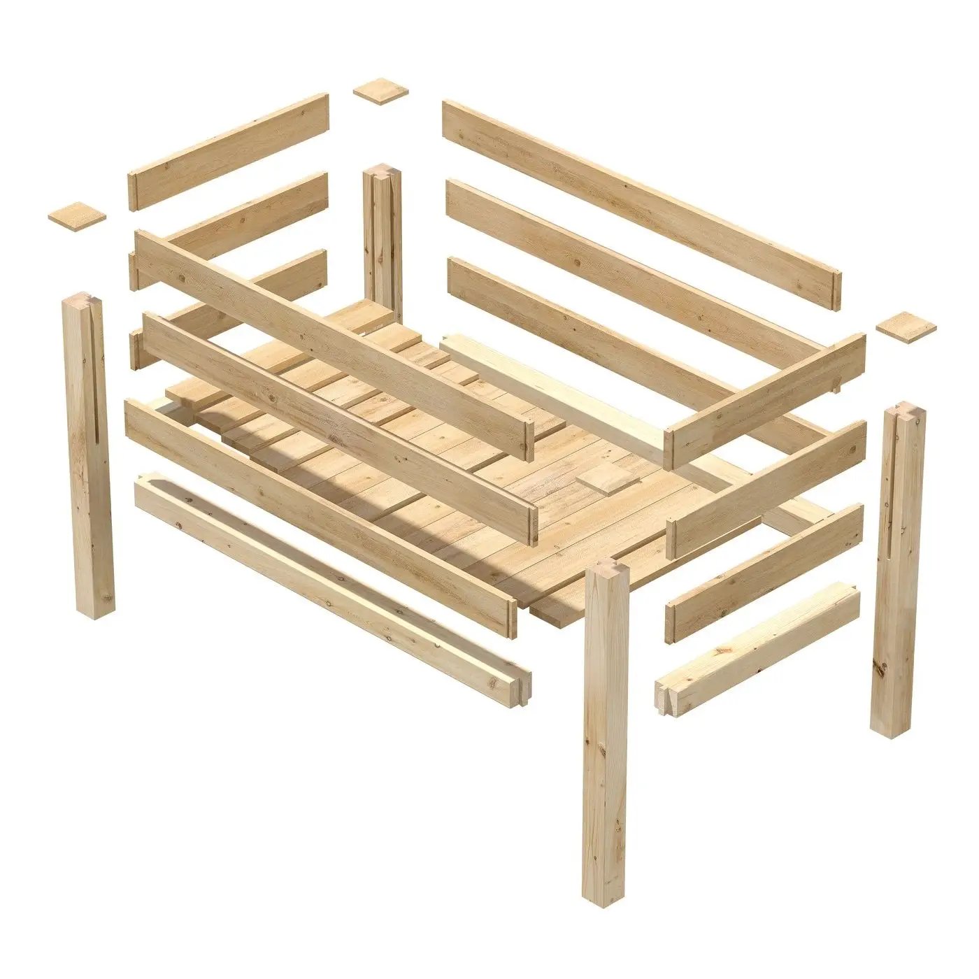 Farmhouse 24-in x 48-in x 31-in Cedar Elevated Victory Garden Bed - Made in USA by HomePacific