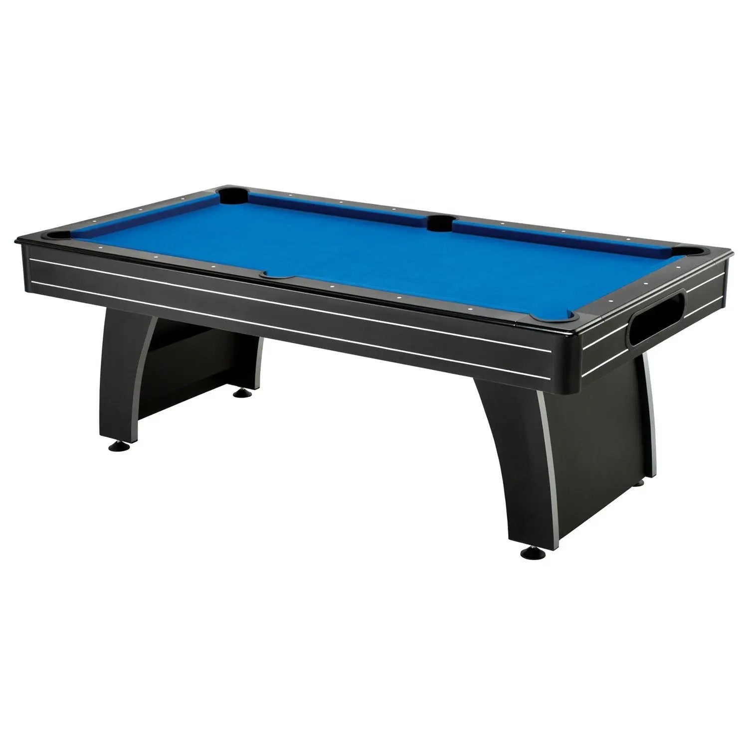 ビリヤード gonz 7 Ft Blue Top Pool Table with 2 Cues and Billiard Balls