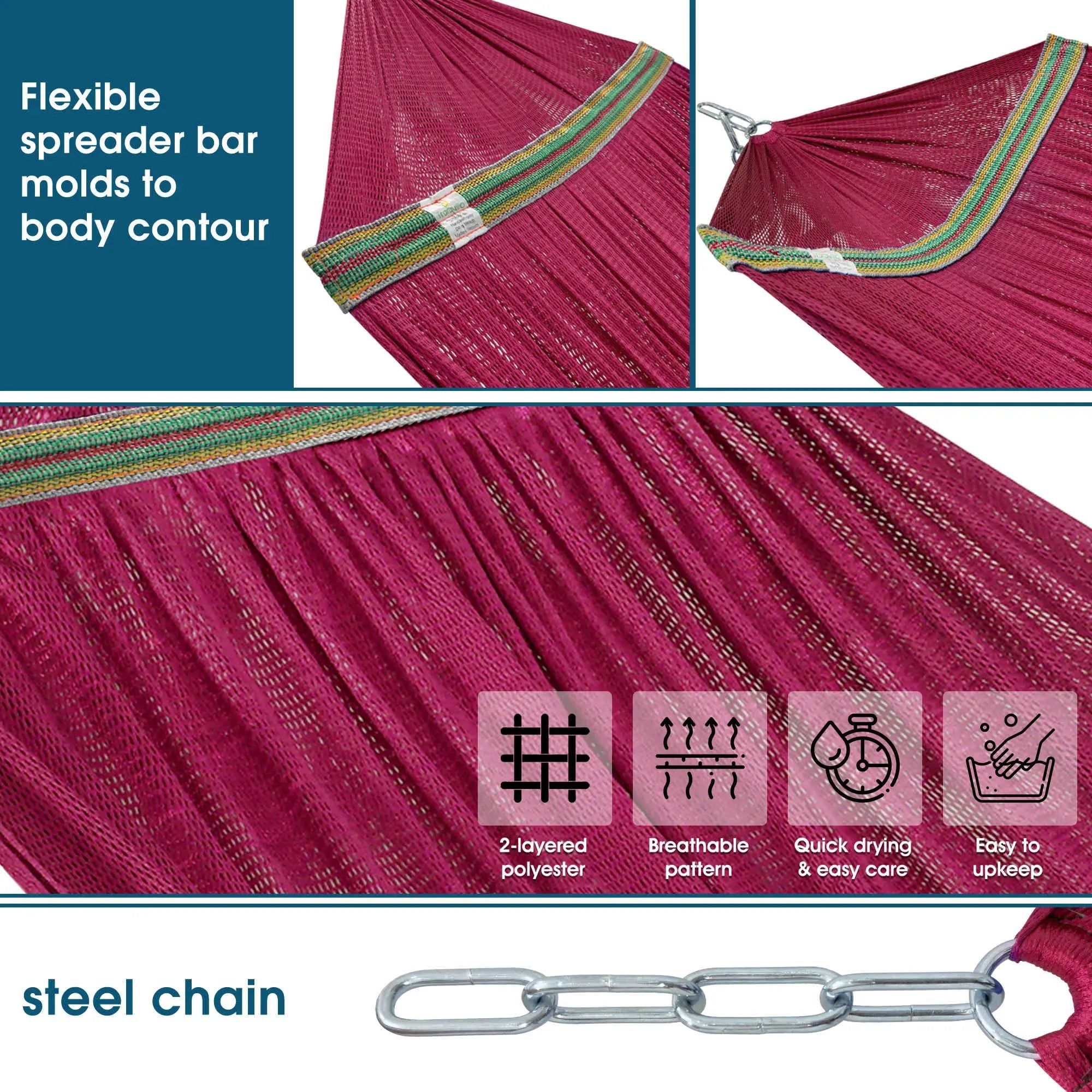 Tranquillo Original Collapsible Hammock with Stand for Ultimate Relaxation by Megsu