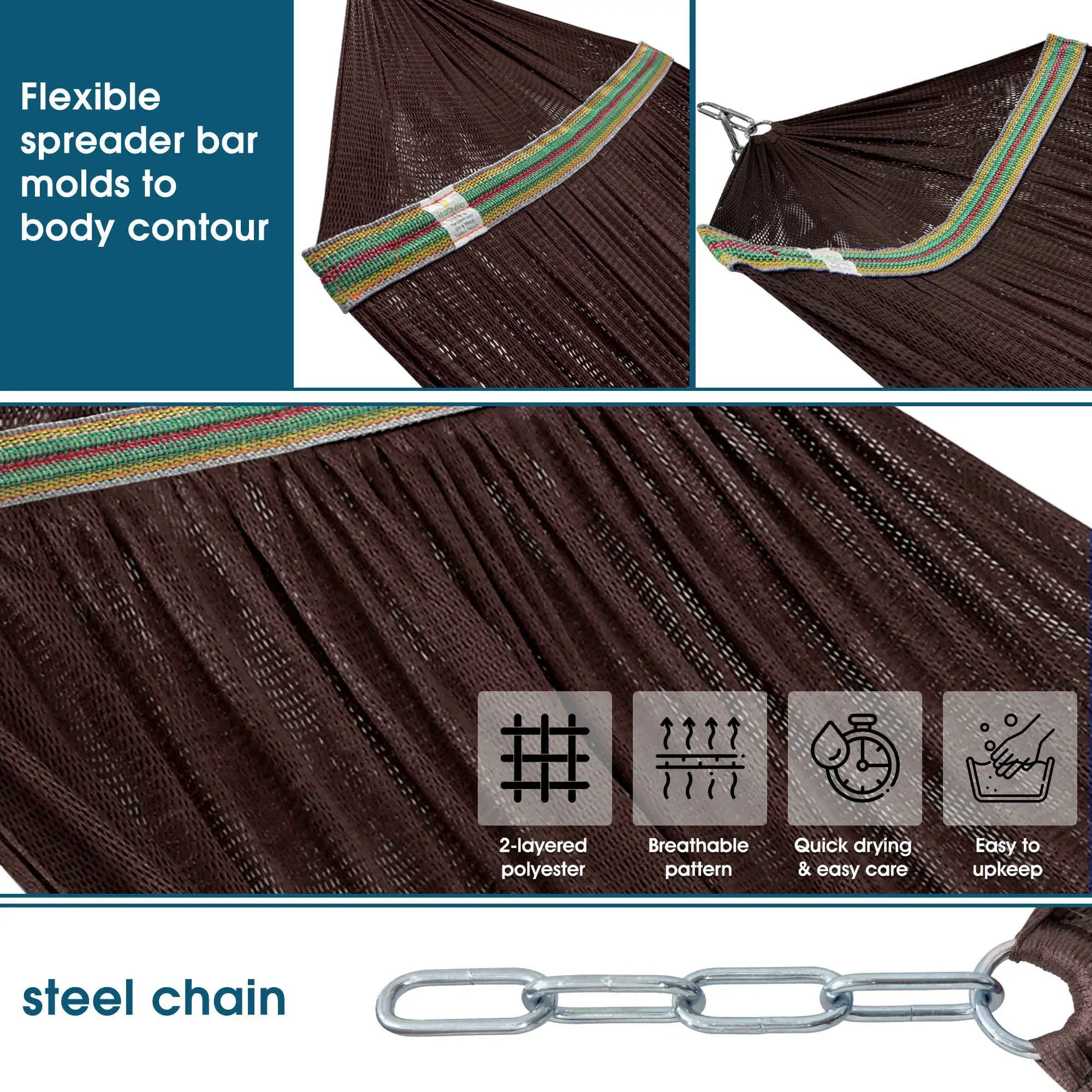 Tranquillo Original Collapsible Hammock with Stand for Ultimate Relaxation by Megsu