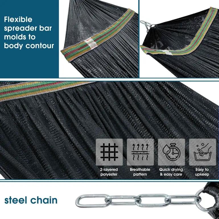 Tranquillo Original Collapsible Hammock with Stand for Ultimate Relaxation by Megsu