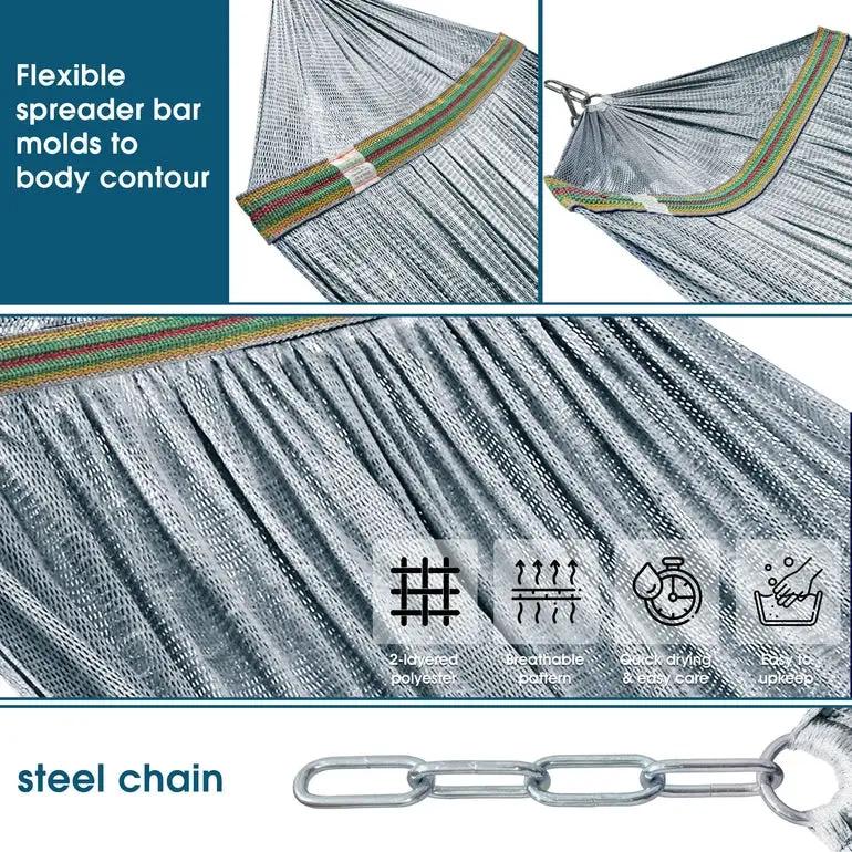 Tranquillo Original Collapsible Hammock with Stand for Ultimate Relaxation by Megsu